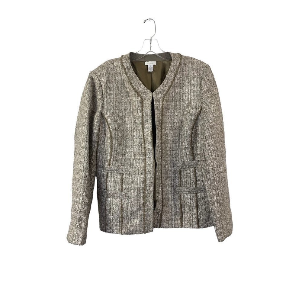 Chicos Women's Tan Blazer Top